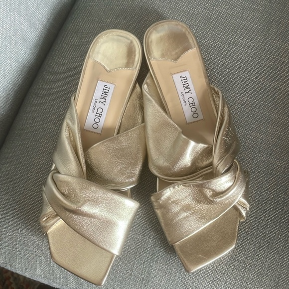 Jimmy Choo Shoes - Jimmy Choo gold sandals